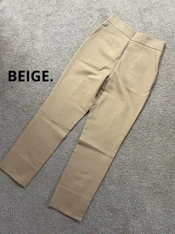BEIGE. 베이지 팬츠 하이 웨스트 베이지