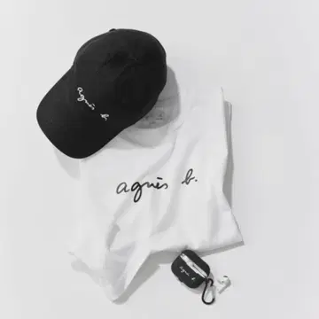 애니에스베 로고 캡 agnes b