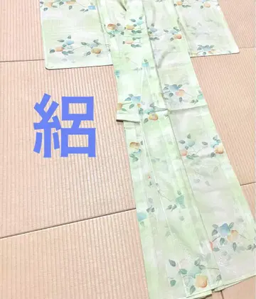 명주 여름 벌레색 워셔블 여름 기모노