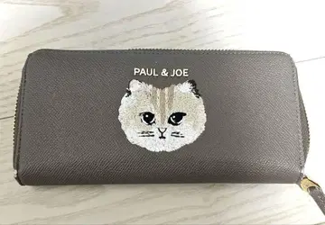 PAUL & JOE 고양이 자수 장지갑