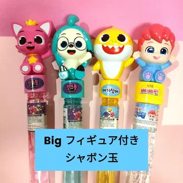 베이비 샤크 베베 핀 핑크 폰 피규어 샤봉 4종 세트