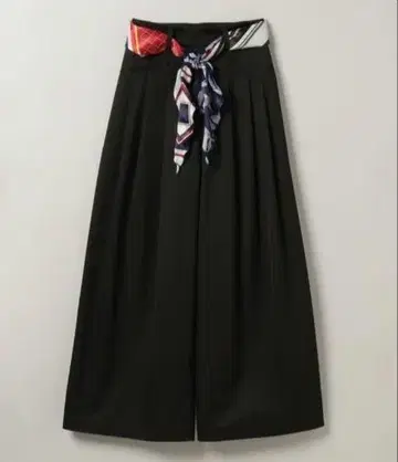 지나시스 스카프 와이드 치노 팬츠 블랙 JEANASIS S 사이즈