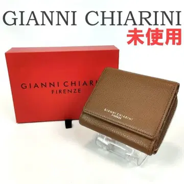 미사용 GIANNI CHIARINI 지아니 카리니 가죽 3단 폴더형 지갑