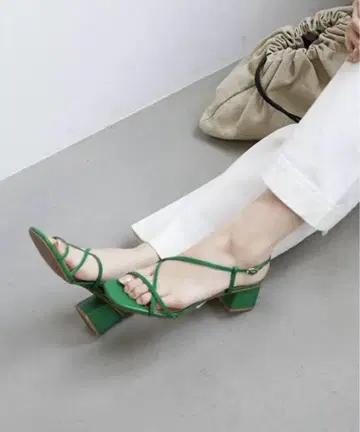 SLOBE IENA 스퀘어 힐 샌들 23cm