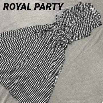 ROYAL PARTY 로얄 파티 롱 원피스 깅엄 체크