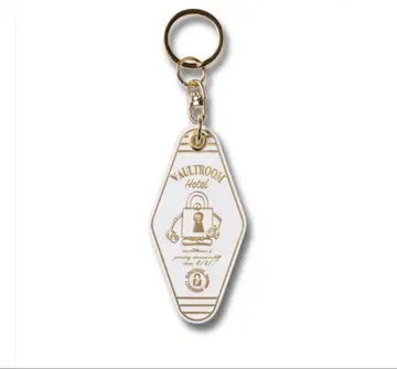 VAULTROOM LEATHER HOTEL KEYCHAIN / WHITE