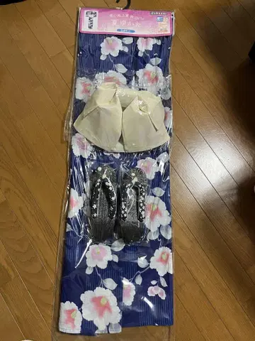 시마무라 유카타 오비 일본 나막신 3개 세트 꽃무늬