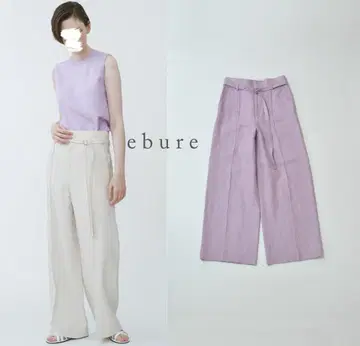 ebure 에브르 린넨 헤비 트윌 와이드 팬츠
