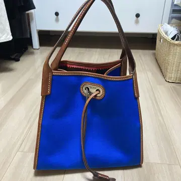 ONCOUR 파랑 캔버스 핸드백