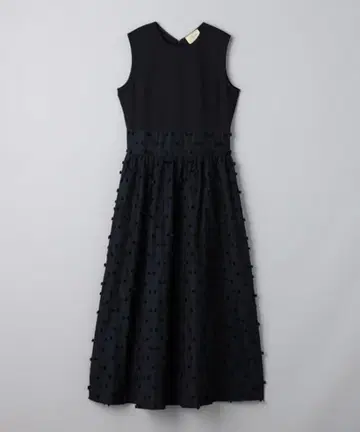 UNITED ARROWS 리본 컷 자카드 롱 원피스 36