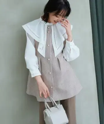RUIRUE BOUTIQUE 세레모니 수트 트위드 베스트 팬츠 세트