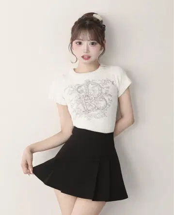 Darich 다리치 미 실루엣 미니 스커트 블랙