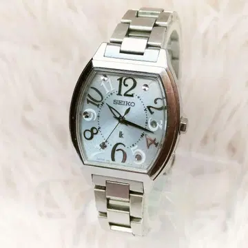 작동품 루키아 LUKIA 전파 솔라 실버 세이코 SEIKO