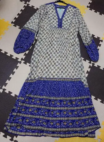 Sanmallika CTNKIKAETHNIC PRTDRESS 블루