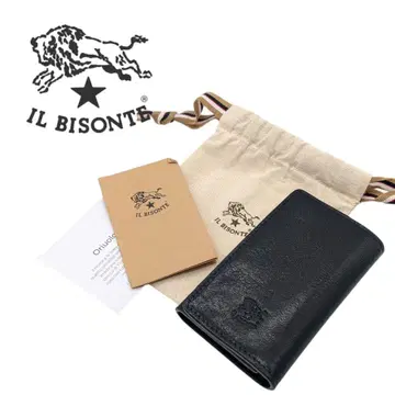 미사용품 일비종떼 키케이스 블랙 6연 가죽 IL BISONTE
