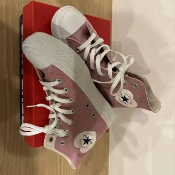 컨버스 핑크 하이컷 스니커즈
