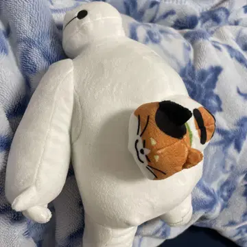 베이맥스 고양이 봉제 인형 포함