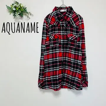 AQUANAME 아쿠아네임 체크 셔츠 긴팔