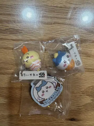 쿠라스시 치이카와 (먼작귀) 피규어 캐릭터 키링 + 마그넷 세트
