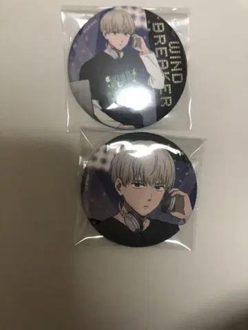 윈브레어 wind breaker 가지 연 캔뱃지 밴딩