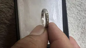Pm 올드 플라티나 반지