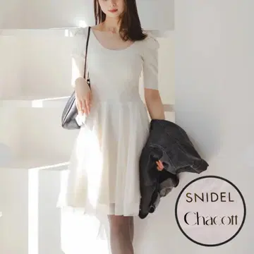 새상품 스나이델 샤코트 콜라보 미니 원피스 완판 택 포함 화이트