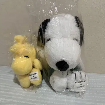 [낱개 판매 불가] STARBUCKS 스누피 우드스탁 봉제 인형