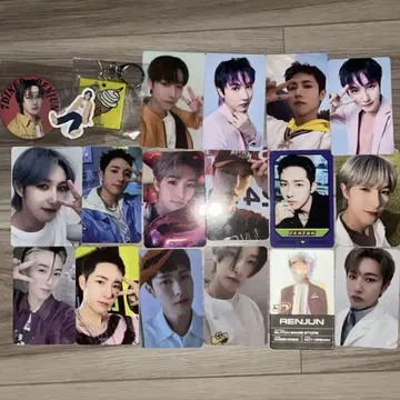 nctdream 론준 트레이딩 카드 키링 캔뱃지 묶음 판매