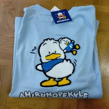 AHIRUNOPEKKLE 티셔츠 L 산리오 오리 페클