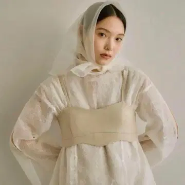 Eaphi Efi 웨이브 숏 뷔스티에 베스트 아이보리 1 S