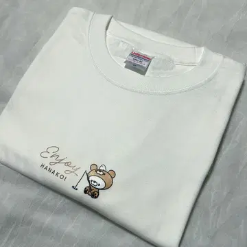 메루카리 한정판! 선착순! 화련 T셔츠 Enjoy 화이트 L 사이즈