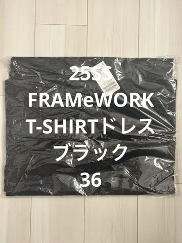 새상품 FRAMeWORK 프레임워크 T-SHIRT 드레스