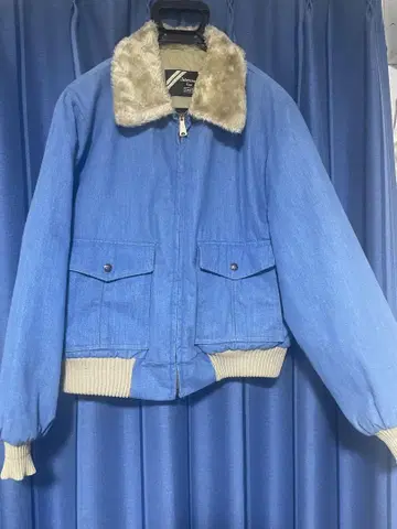 70년대 데님 보아 플라이트 자켓