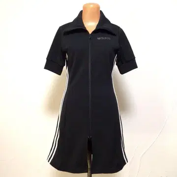 레어 아디다스 스타즈 집업 저지 원피스 블랙 S