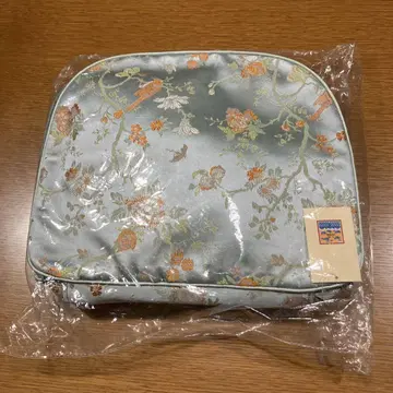 코우킨 실크 꽃무늬 자수 여행용 파우치