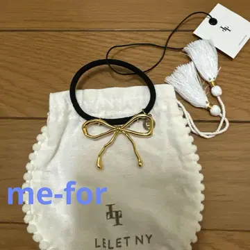 택 포함 미사용 새상품 리본 포니 콜렛 말루프