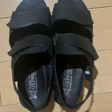 MEPHISTO 블랙 샌들 36