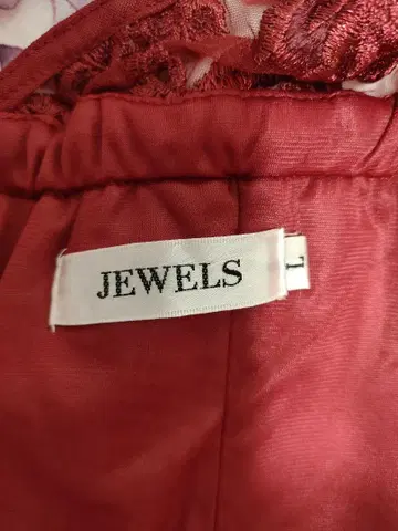 JEWELS 빨간색 타이트 드레스