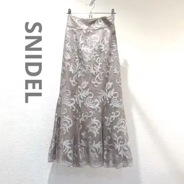 SNIDEL 레이스업 머메이드 스커트