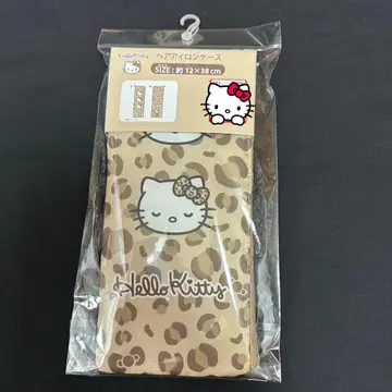 아베일 헬로키티 헤어 아이론 케이스 레오파드 무늬 시마무라