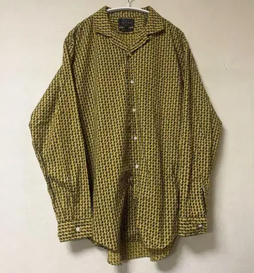 BEAMS PLUS 오픈 카라 도비 페이즐리 셔츠