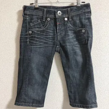 데님 하프 팬츠