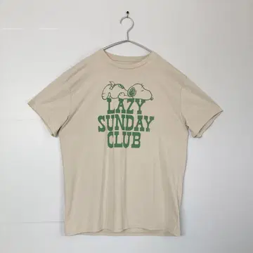 Peanuts 스누피 Lazy Sunday Club 티셔츠 L