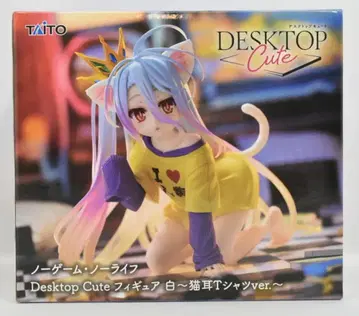 다이토 Desktop Cute 피규어 화이트 고양이 귀 T셔츠 ver.