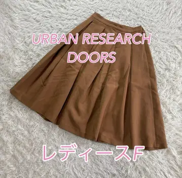 플리츠 스커트 카멜 [URBAN RESEARCH DOORS]