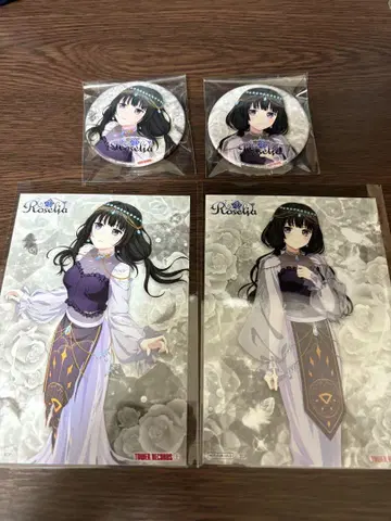Roselia 시로카네 린코 타워 레코드 특전 캔뱃지, 브로마이드