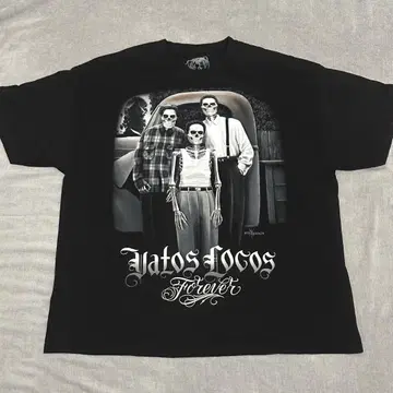 DGA VATOS LOGO 치카노 티셔츠 반팔 구제 의류 사이즈 3XL