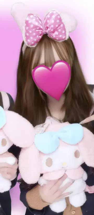 마이멜로디 봉제 인형 백팩