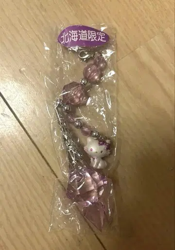 레어 새상품 2004 당시물 홋카이도 한정 챠미 키티 크리스탈 참