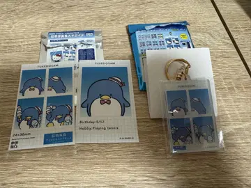 증명 사진풍 키링과 스마로이드 세트 턱시도 샘 산리오